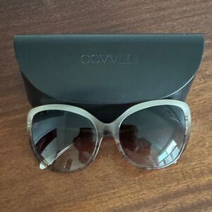 Oliver Peoples Beige and Gray Sunglasses